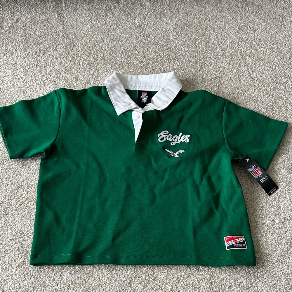 New Era EAGLES Kelly green throwback shirt